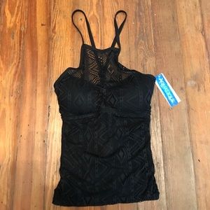 Aquatique Black Swimsuit top - never worn!